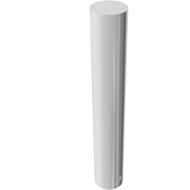 Barrier bollard | Steel tube  323 x 5 mm | stationary | for setting in concrete | hot-dip galvanized | total length: 2000 mm | with welded steel cap